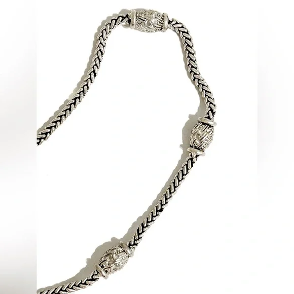 Napier Silver Necklace with Intricate Accents - Picture 10 of 14